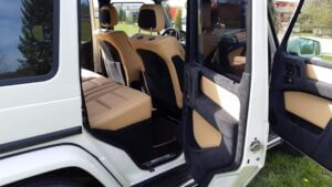 Neu aufgepolsterte Sitze